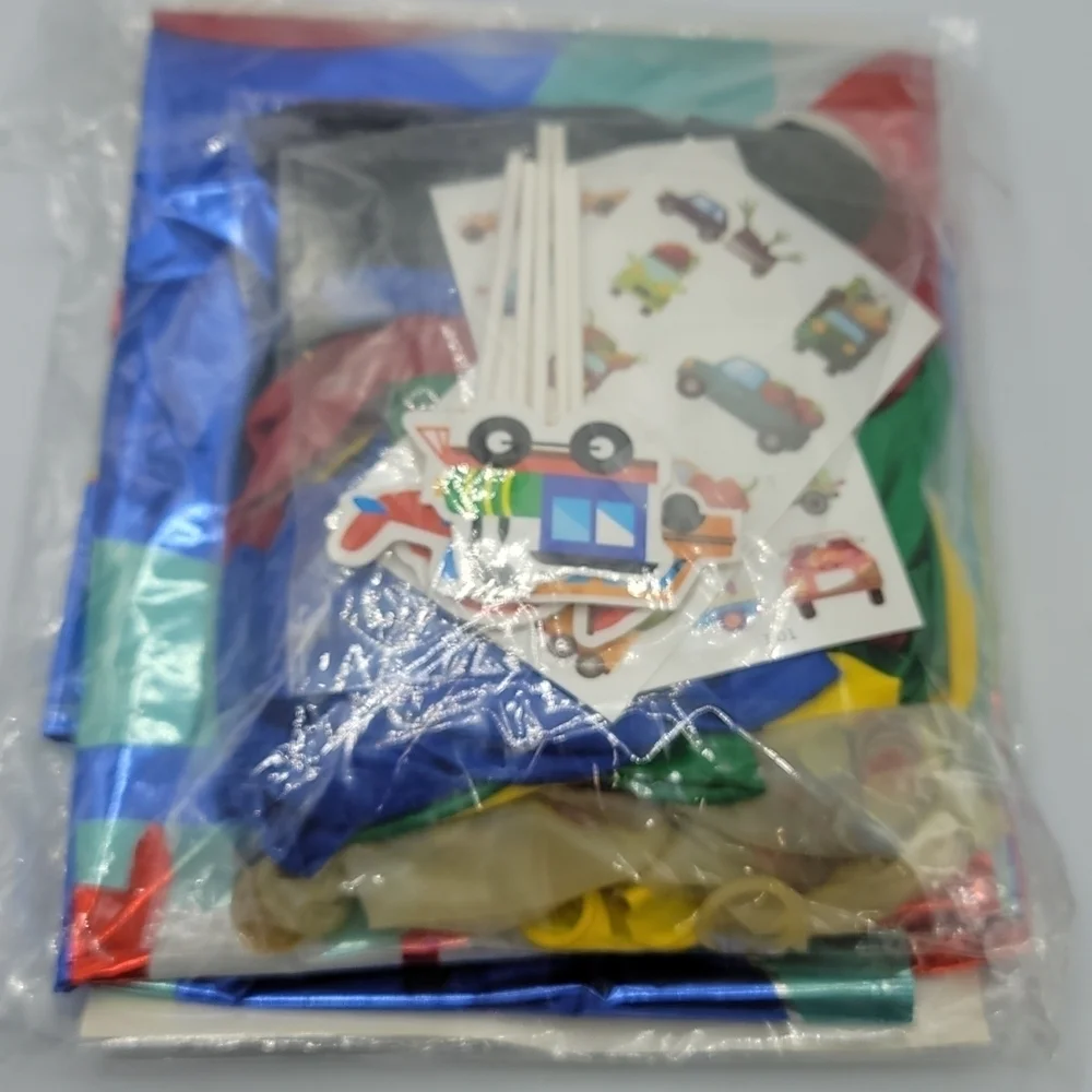 Birthday decor transportation, trucks ,cars mylar.